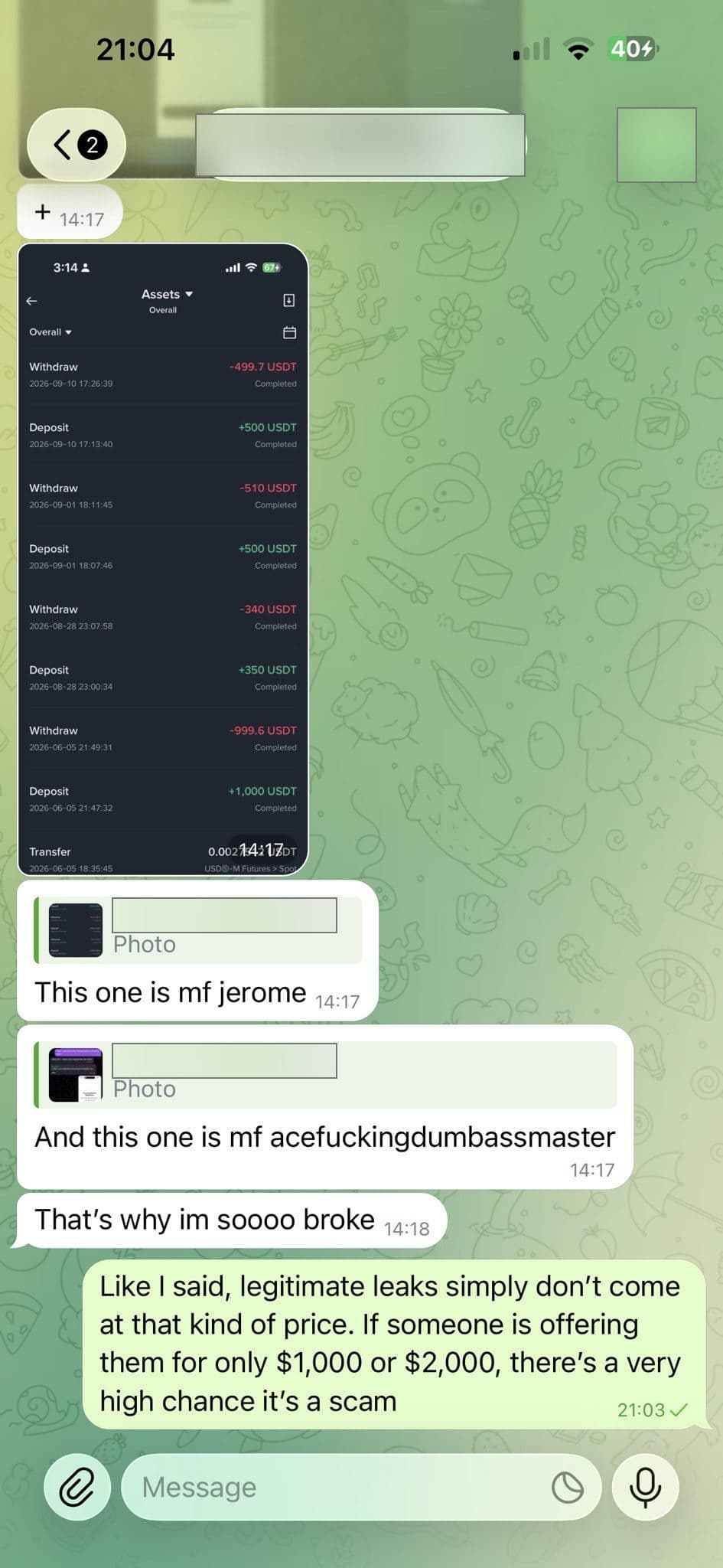 Buyer identifies acemaster as one of the two sellers who scammed him